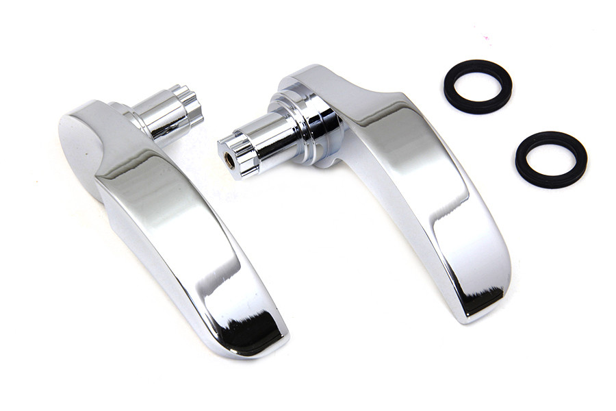 V-Twin #302477 - Chrome Saddlebag Handle Kit