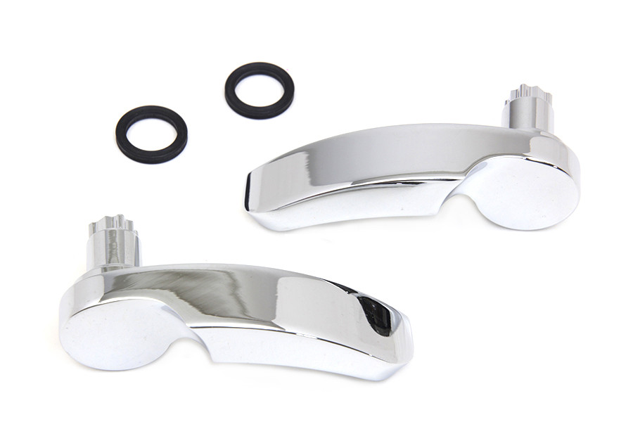V-Twin #302477 - Chrome Saddlebag Handle Kit