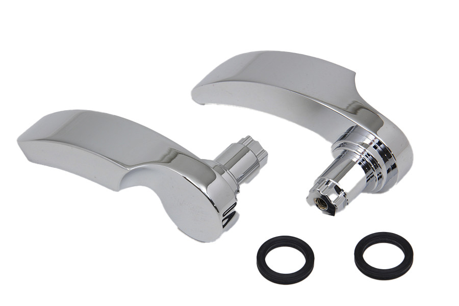 V-Twin #302477 - Chrome Saddlebag Handle Kit