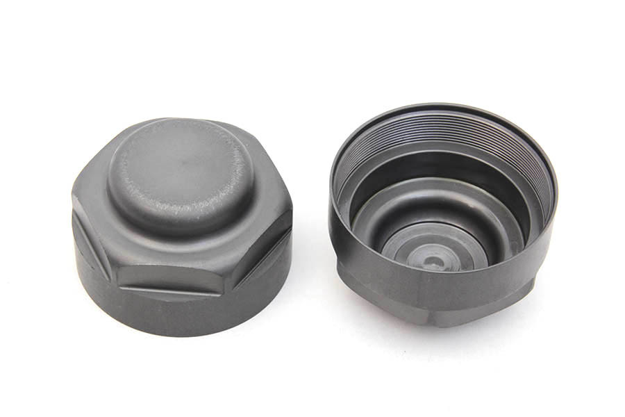 V-Twin - Servi-Car Hub Cap Set Parkerized