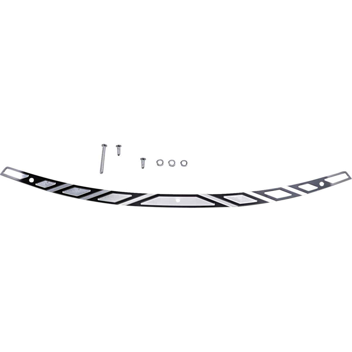 Klock Werks #KWW-01-0359 - Flare® Windshield Trim - Aztec - Black Contrast - '14-'25 FLH