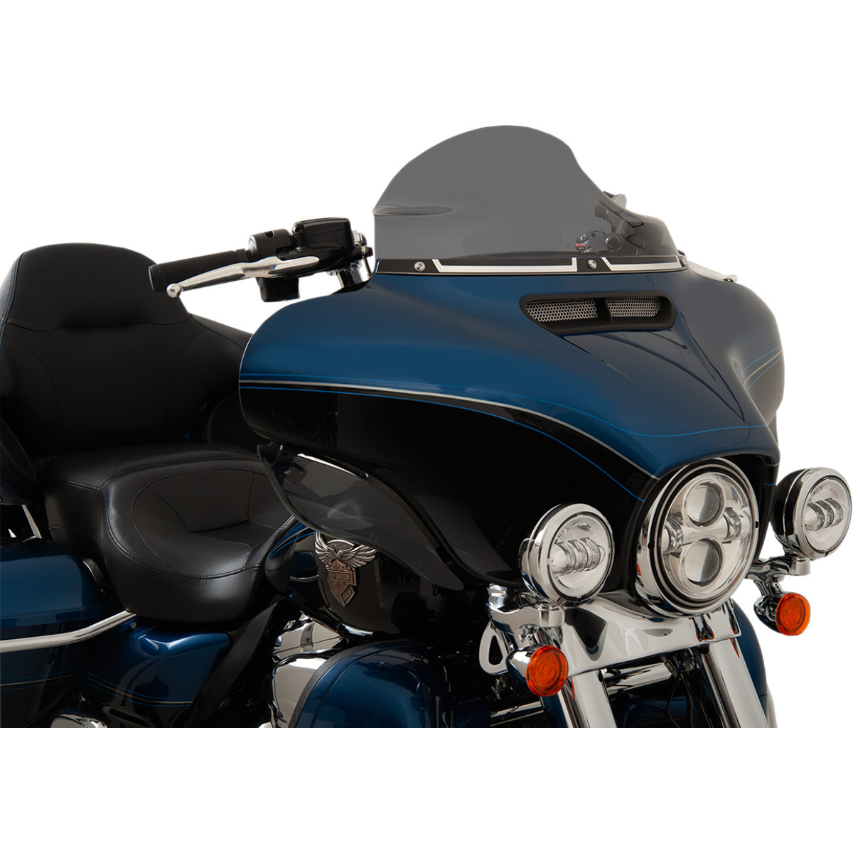 Klock Werks #KWW-01-0361 - Flare® Windshield Trim - FLW - Black Contrast - '14-'25 FLH