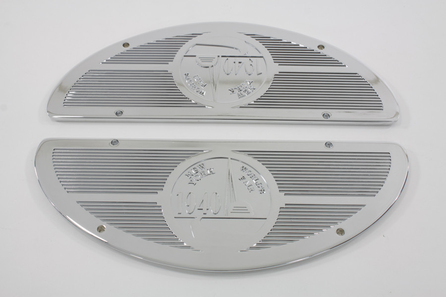 V-Twin - Chrome World's Fair 1940 Footboard Mats