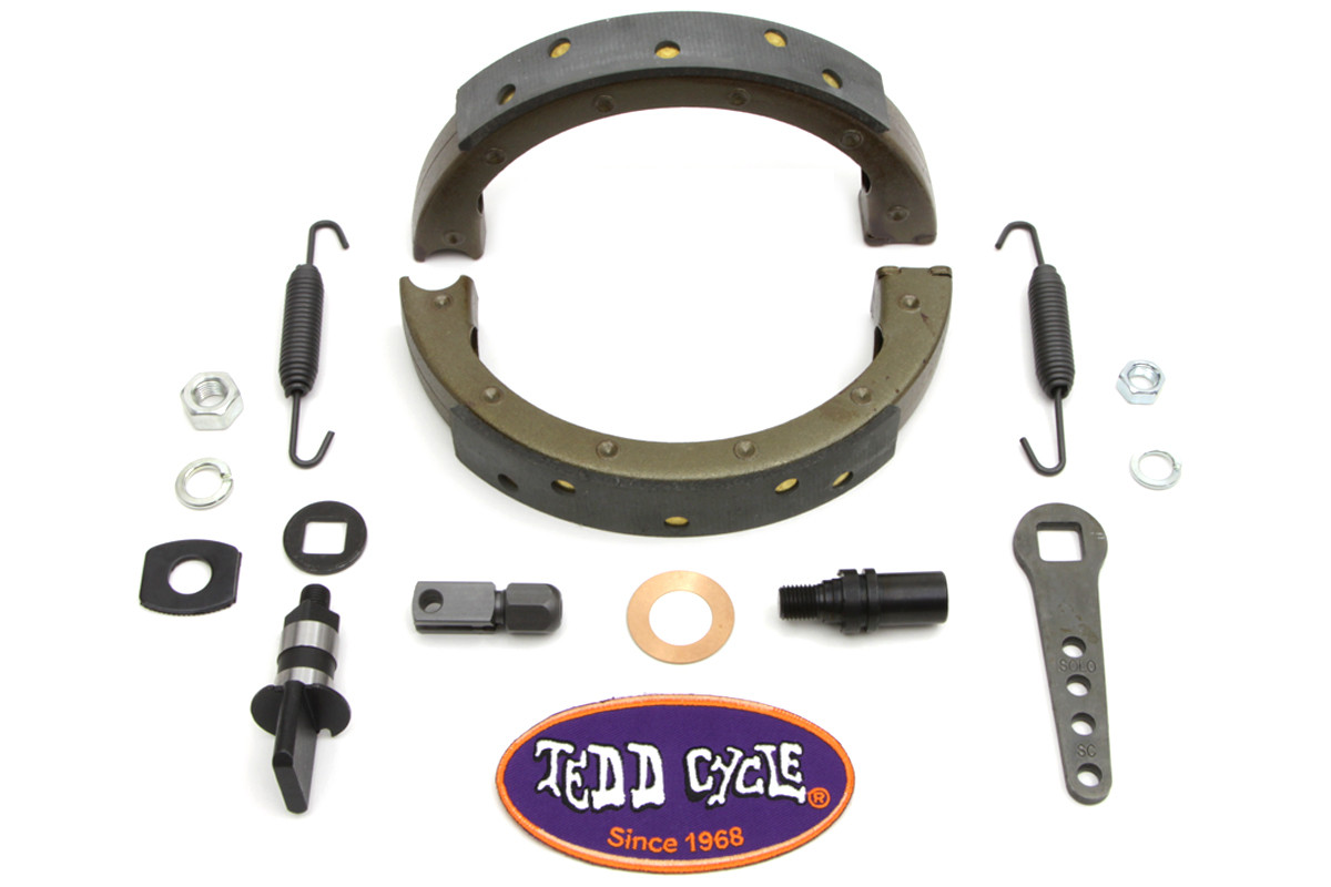 V-Twin - Spring Fork Front Brake Shoe Kit