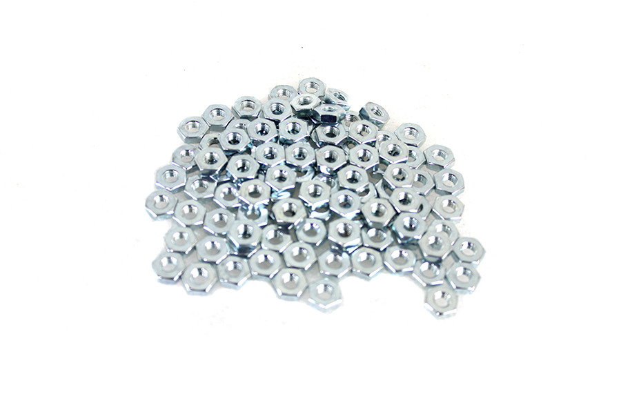 V-Twin #90480A205 - 12-28 Hex Nut Zinc Plated
