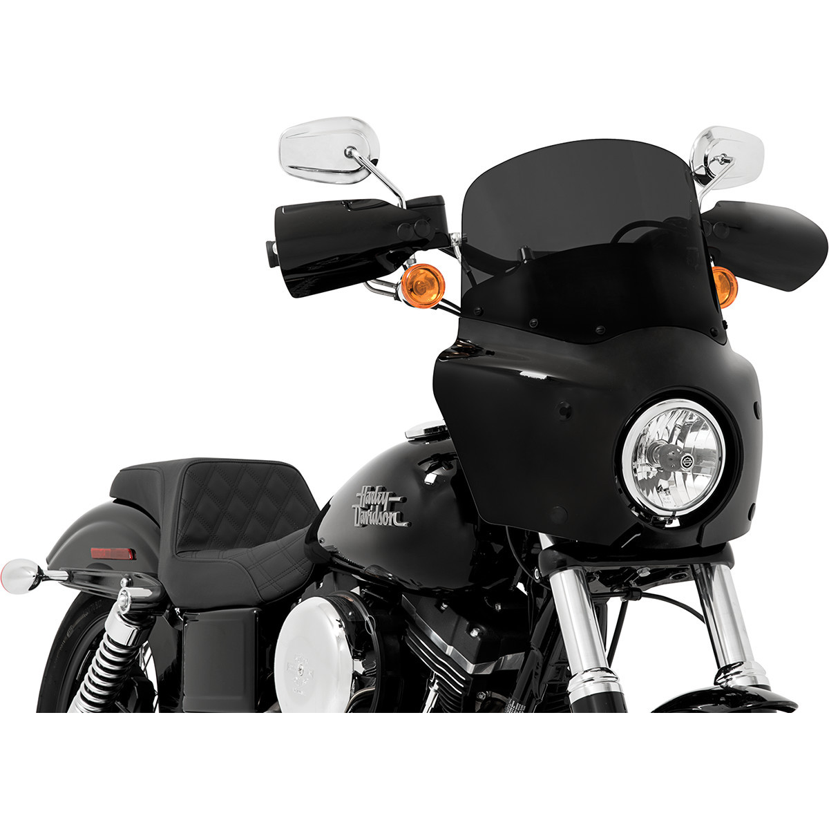 Memphis Shades #MEP86710 - Road Warrior Windshield - Dark Black Smoke - 11"