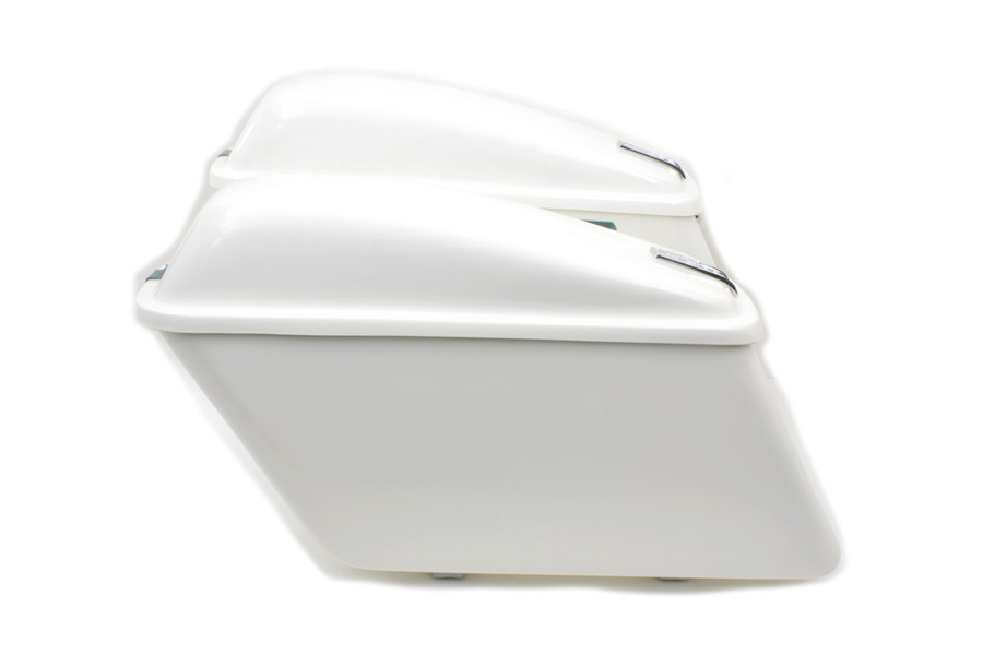 V-Twin - Replica White Saddlebag Set