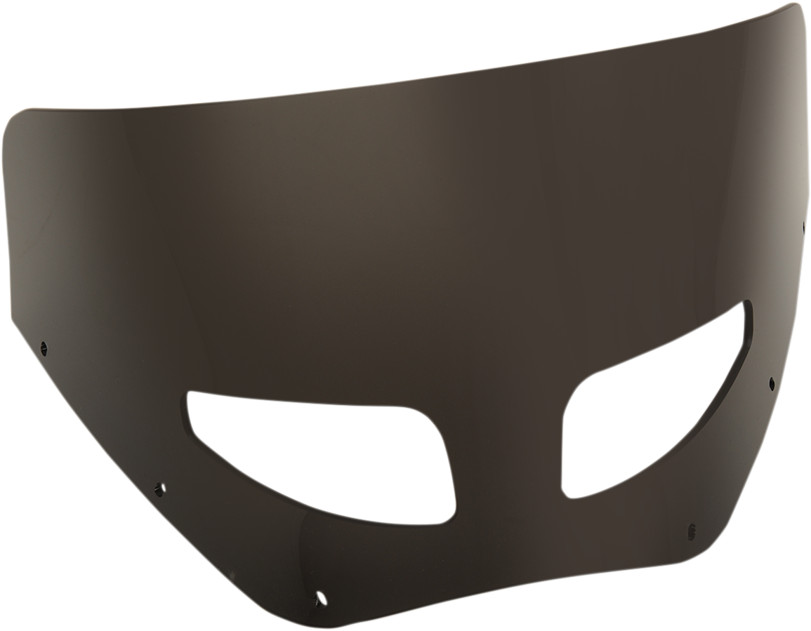 Roadwarrior Cafe Shield - Vented - Dark Black Smoke - 9"