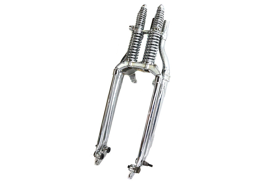 V-Twin - 18 inch Spring Fork Assembly Chrome