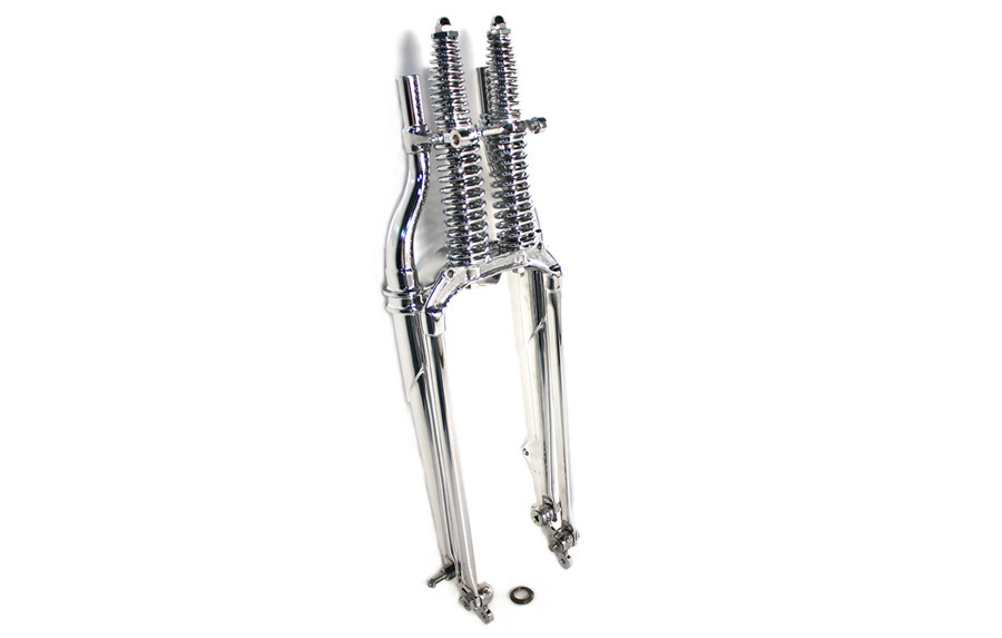 V-Twin - 20 inch Spring Fork Assembly Chrome +2 inch