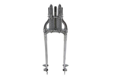 V-Twin - 22 inch Inline Spring Fork Chrome +4 inch