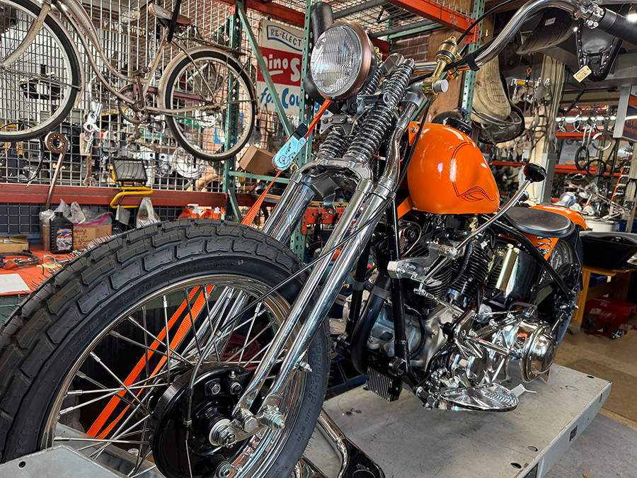V-Twin - 22 inch Inline Spring Fork Chrome +4 inch