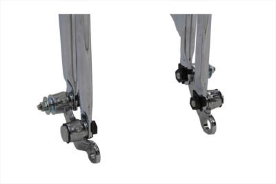 V-Twin - 22 inch Inline Spring Fork Chrome +4 inch