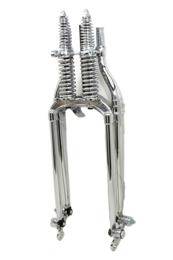 V-Twin - Factory Sample 18 inch Inline Spring Fork Assembly Chrome