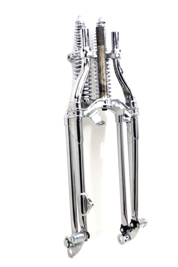 V-Twin - Factory Sample 18 inch Inline Spring Fork Assembly Chrome