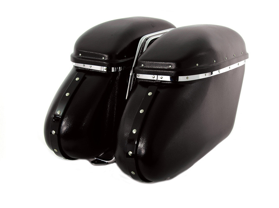V-Twin - Black Magic Royalite Saddlebag Set