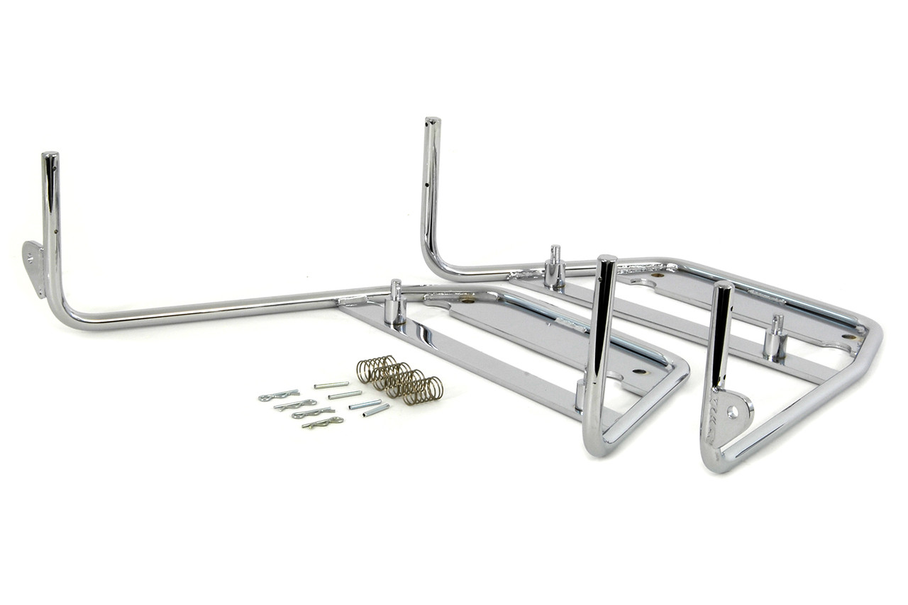 V-Twin - Bubble Bag Chrome Mount Bracket Set