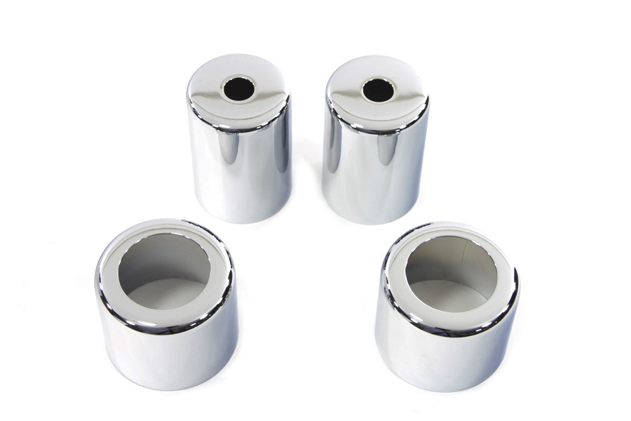V-Twin - Chrome Spring Fork Spring Cover Set