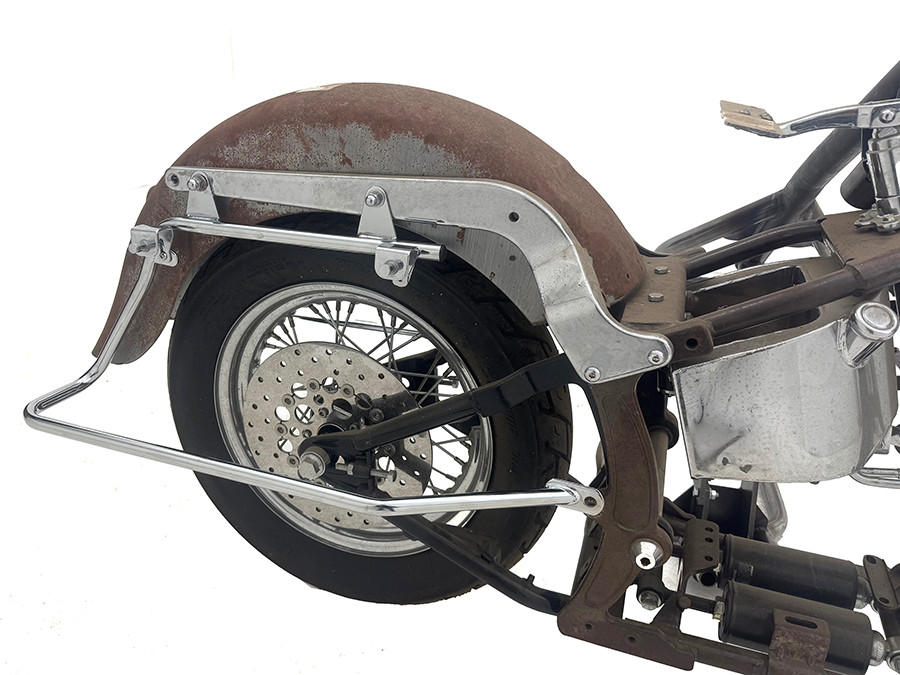 V-Twin - Wyatt Gatling Saddlebag Bracket Kit Chrome