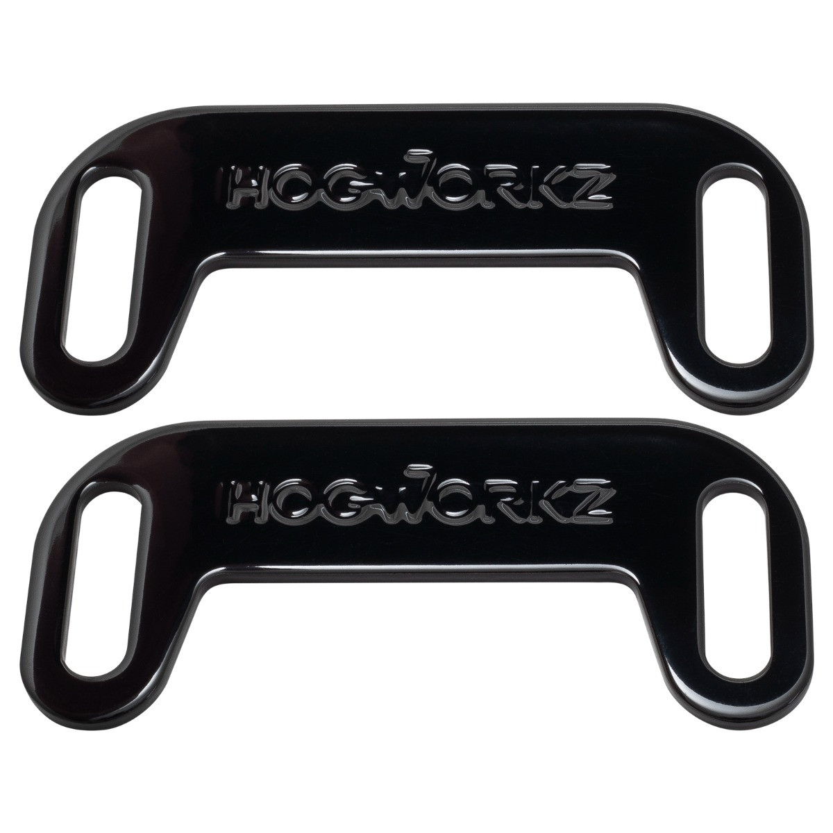 Hogworks Hogworkz® Adjustable Exhaust Centering Brackets for Harley® Touring Models w/ Stretched Saddlebags
