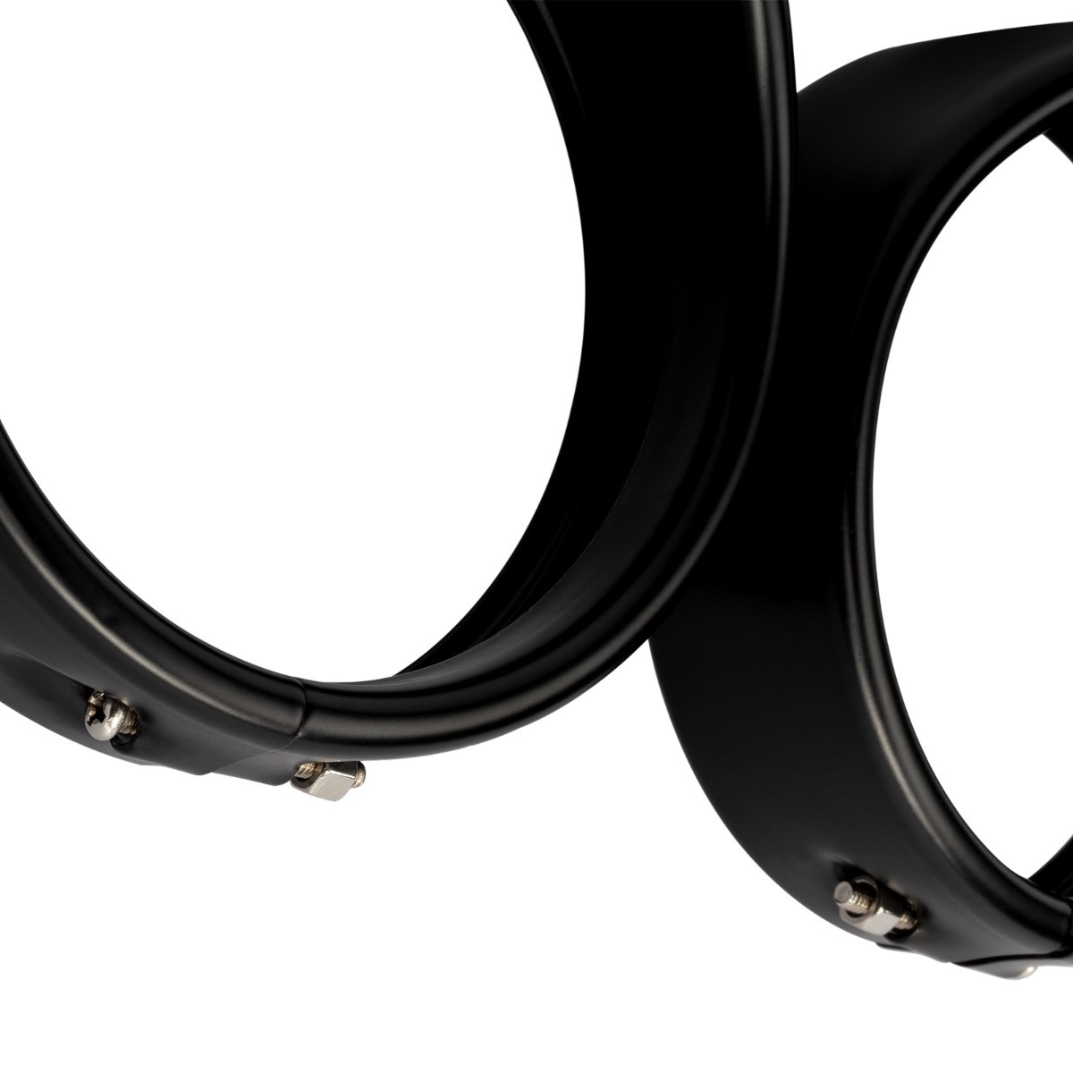 Hogworks 4.5" Auxiliary Light / Passing Lamp Visor Trim Rings for Harley-davidson® | Matte Black