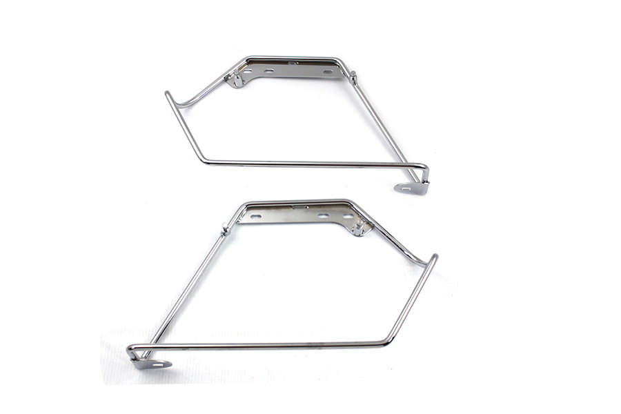 V-Twin - Chrome Saddlebag Mount Bracket Set