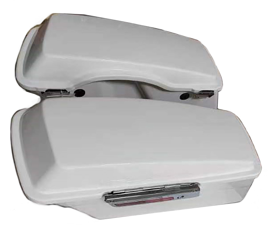 V-Twin - Saddlebag Kit White