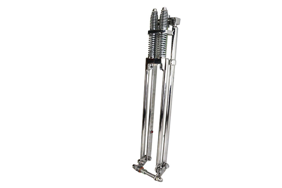 V-Twin - D+D Narrow Spring Fork Assembly Chrome 25 inch