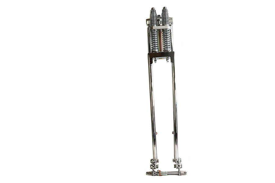 V-Twin - D+D Narrow Spring Fork Assembly Chrome 27 inch
