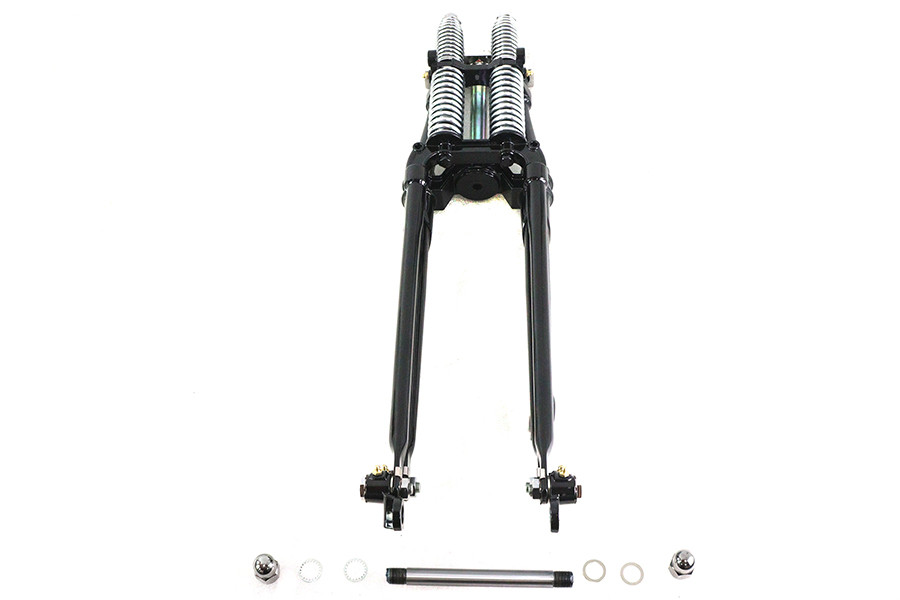 V-Twin #WT002B-20 - 20 inch Tedd Narrow Spring Fork Assembly Black