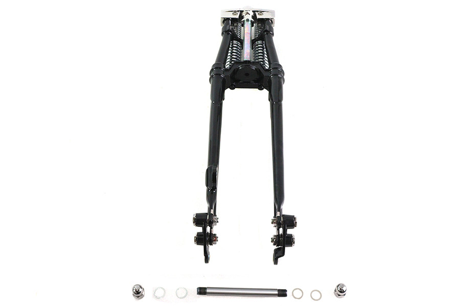 V-Twin #WT002B-22 - 22 inch Tedd Narrow Spring Fork Assembly Black