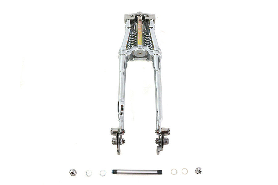 V-Twin - 24 inch Tedd Narrow Spring Fork Assembly Chrome