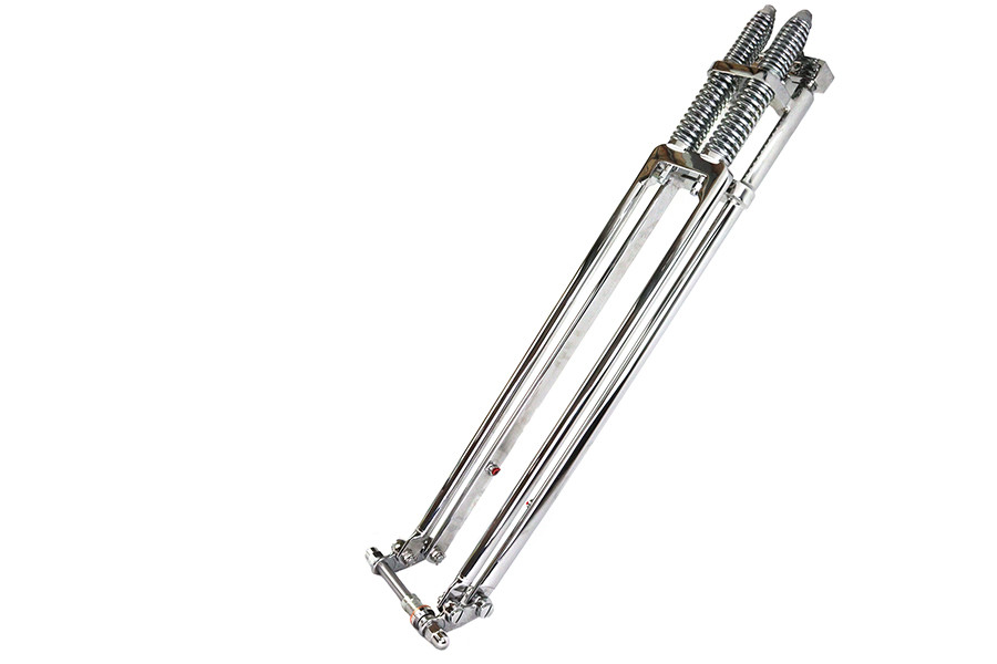 V-Twin - D+D Narrow Spring Fork Assembly Chrome 31 inch