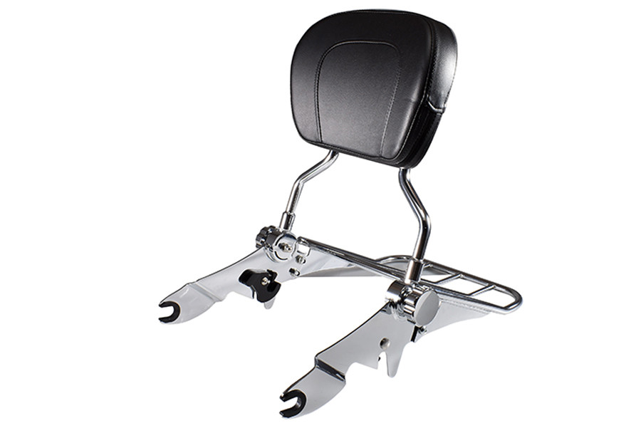 V-Twin #80239 - Chrome Sissy Bar and Rack