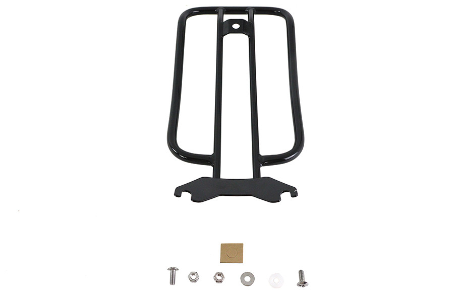 V-Twin #70908B - 7 inch Solo Luggage Rack Black