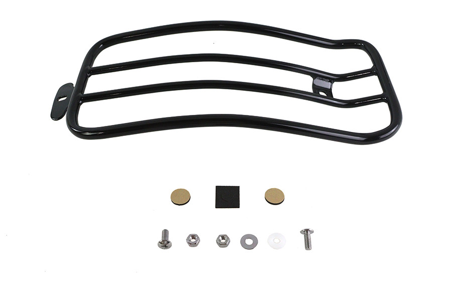 V-Twin #70910B - 7 inch Solo Luggage Rack Black