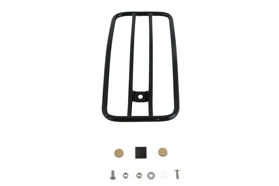 V-Twin #70910B - 7 inch Solo Luggage Rack Black