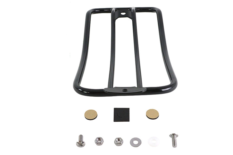 V-Twin #70910B - 7 inch Solo Luggage Rack Black