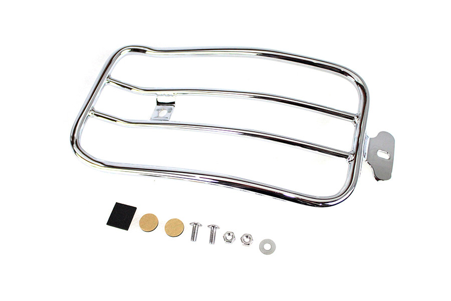 V-Twin #70912 - 7 inch Solo Luggage Rack Chrome