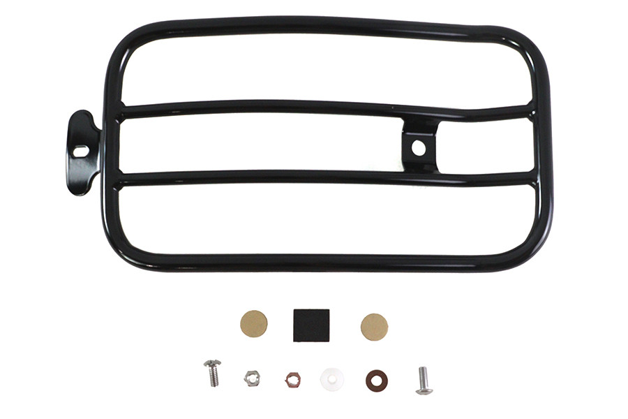 V-Twin #70912B - 7 inch Solo Luggage Rack Black