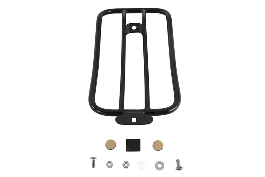 V-Twin #70912B - 7 inch Solo Luggage Rack Black