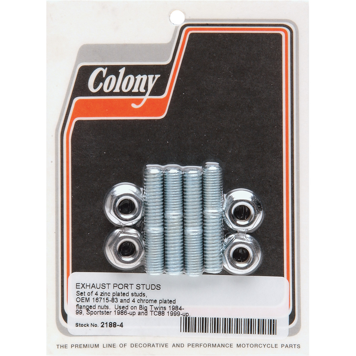 Colony #2188-4 - Exhaust Stud and Nut