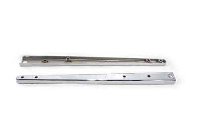 Wyatt Gatling #74489 - Chrome Bobbed Rear Fender Strut Set