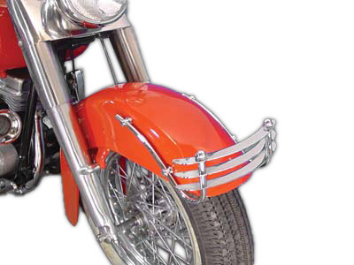 Wyatt Gatling #77082 - Chrome Front Fender Trim Bumper Grill