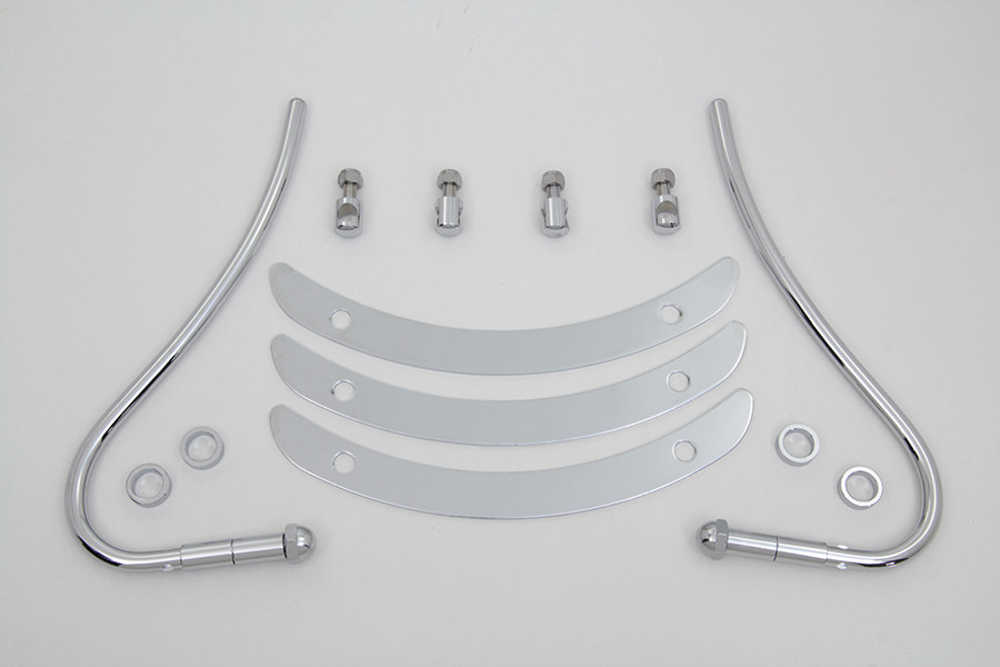 Wyatt Gatling #77082 - Chrome Front Fender Trim Bumper Grill