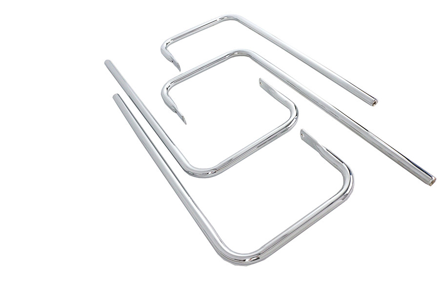 Wyatt Gatling - Chrome Saddlebag Rail Set