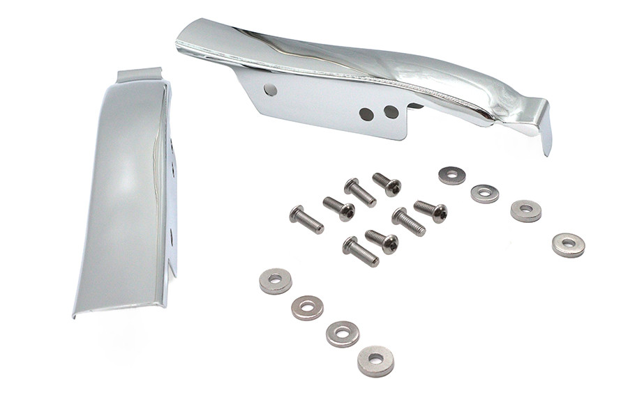 Wyatt Gatling #77945 - Saddlebag Rear Filler Strip Set Chrome