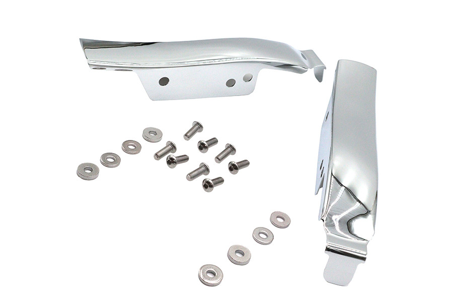 Wyatt Gatling #77945 - Saddlebag Rear Filler Strip Set Chrome