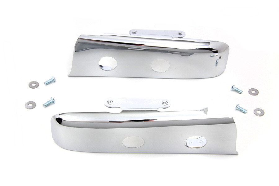 Wyatt Gatling #77948 - Chrome Slotted Saddlebag Filler Strip Kit