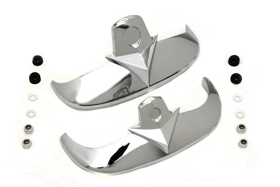 V-Twin - Chrome Fender Tip Set
